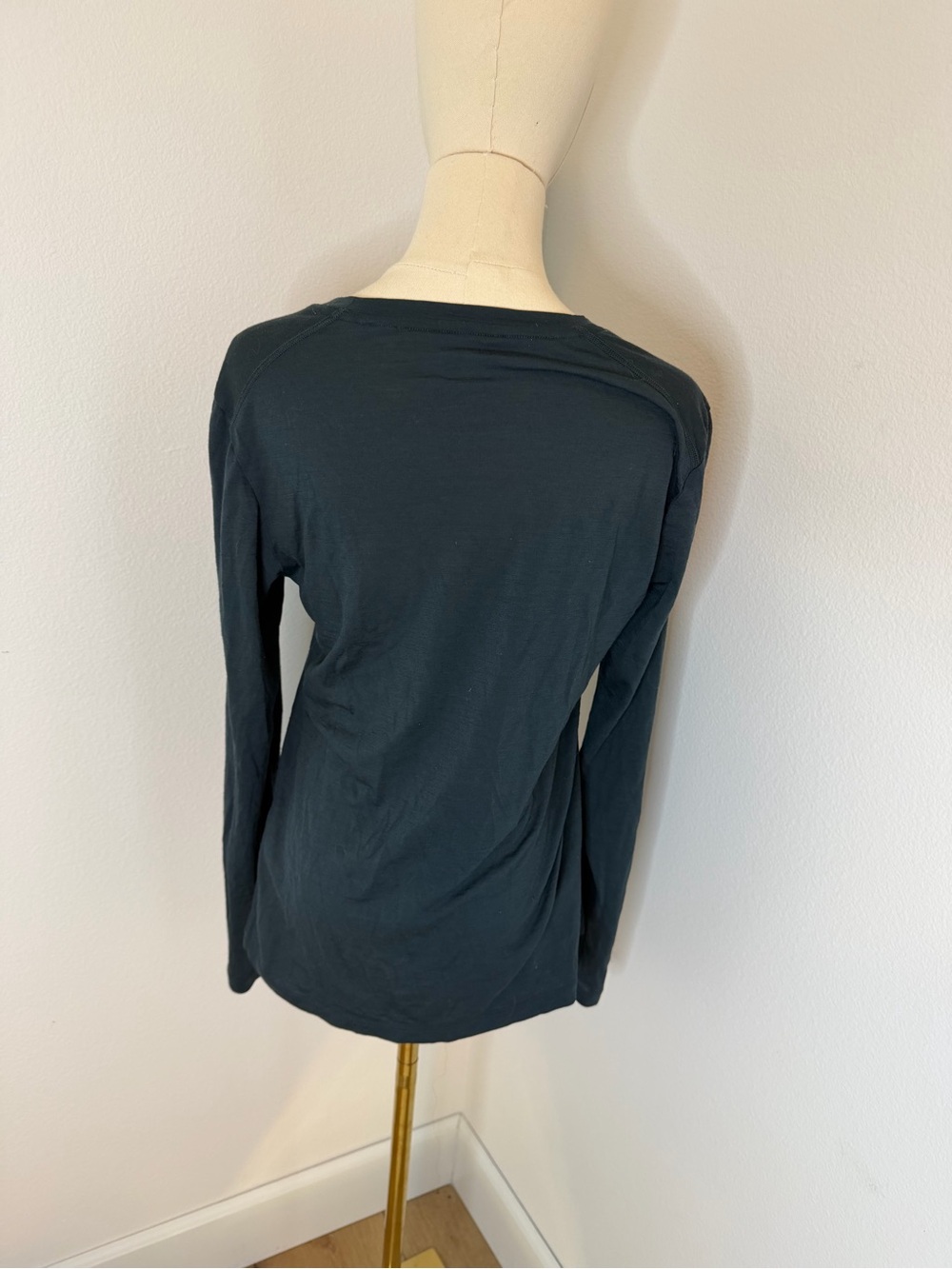 Fjallraven Deep Teal 100% Wool Long Sleeve Shirt Women’s Medium - Picture 6 of 6